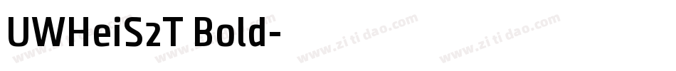 UWHeiS2T Bold字体转换